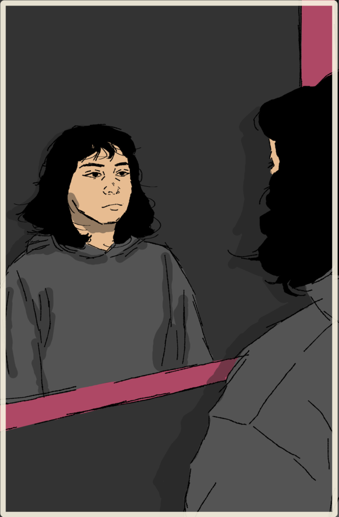 The Ilustration showing confuse emotion