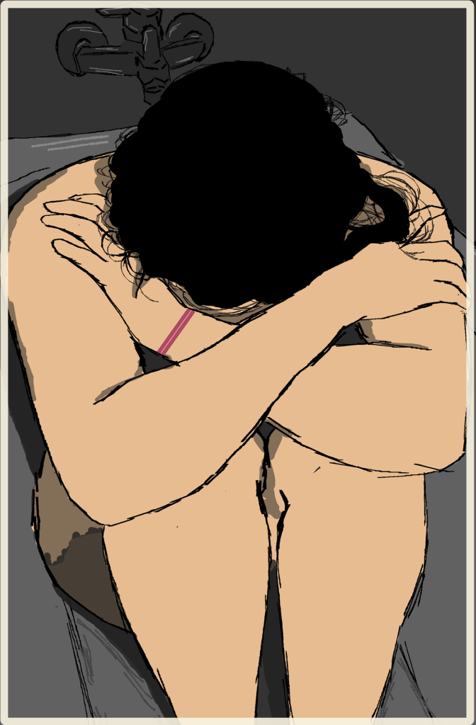 The Ilustration showing hate emotion