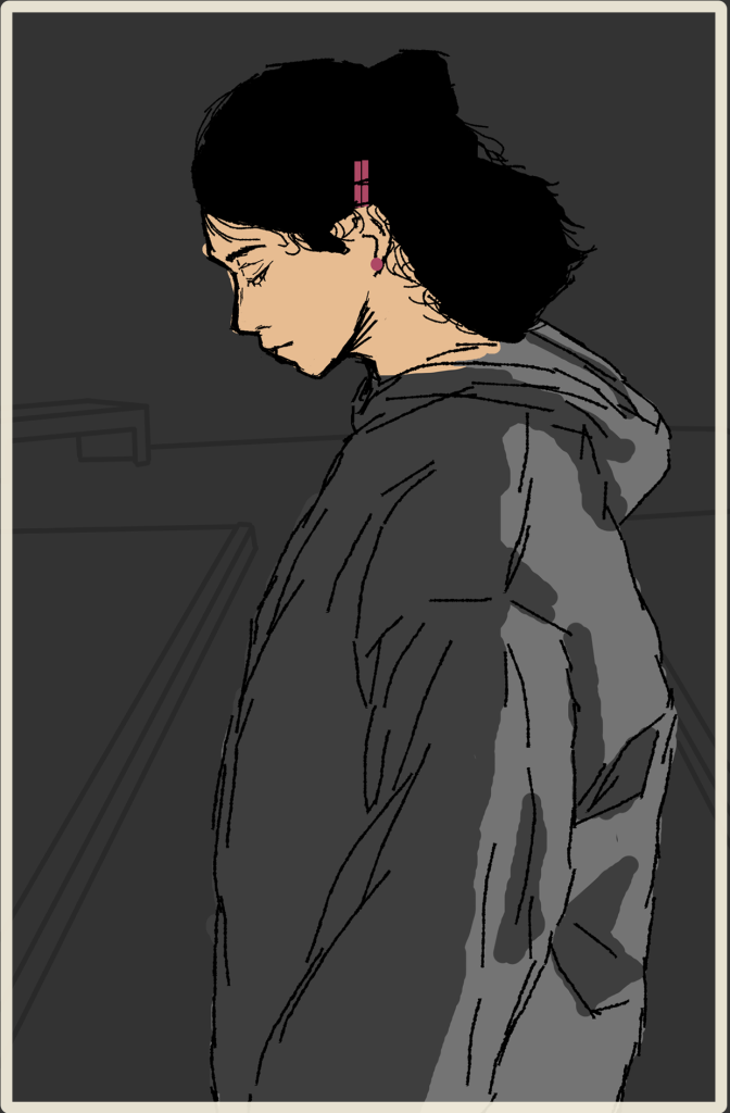 The Ilustration showing lonelisness emotion