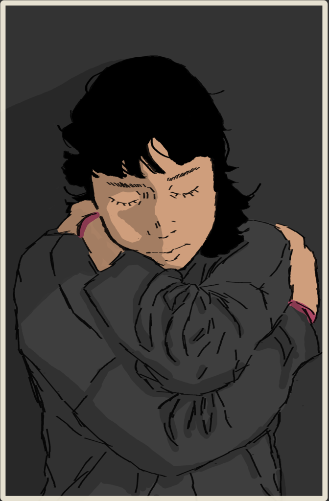 The Ilustration showing love emotion. Love self-love emotion