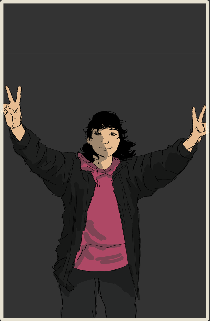 The Ilustration showing satisfaction emotion